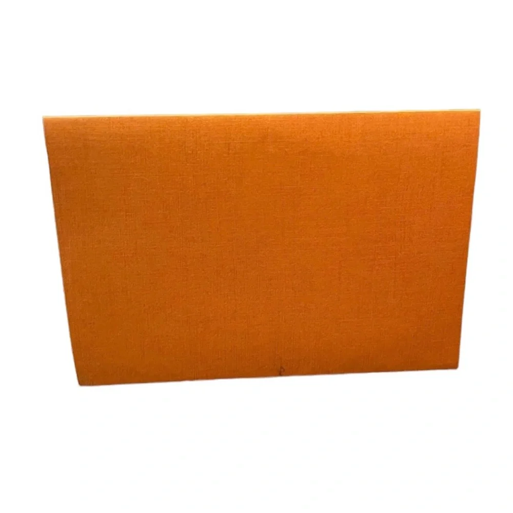 LOUIS VUITTON Orange Envelope Sleeve & Silver Lockit Mini Booklet
